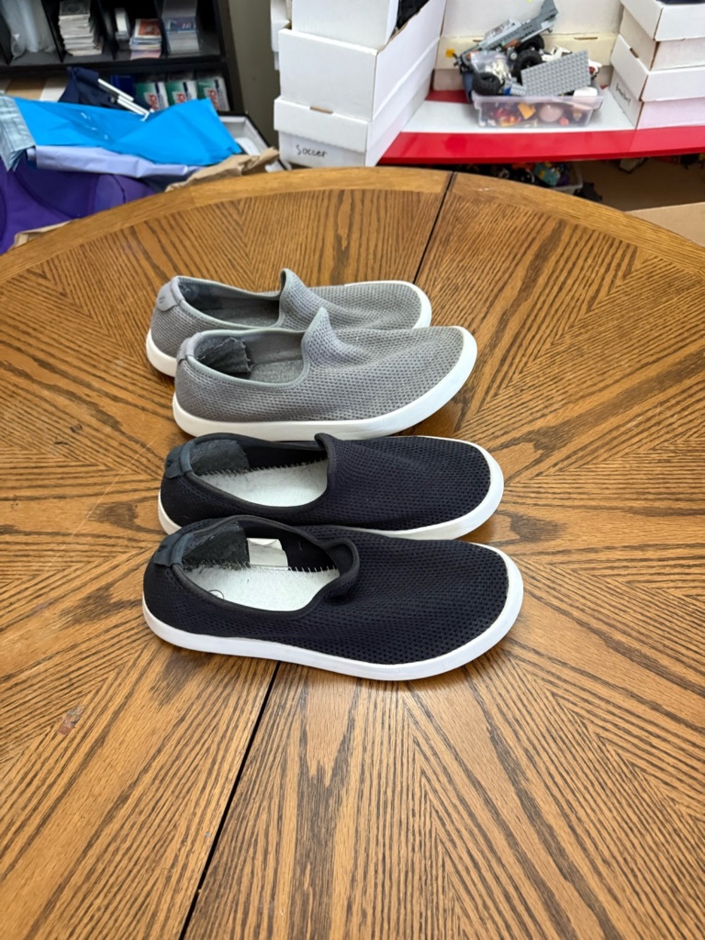 allbirds Men’s Slip-On Loafers in Navy and Gray
